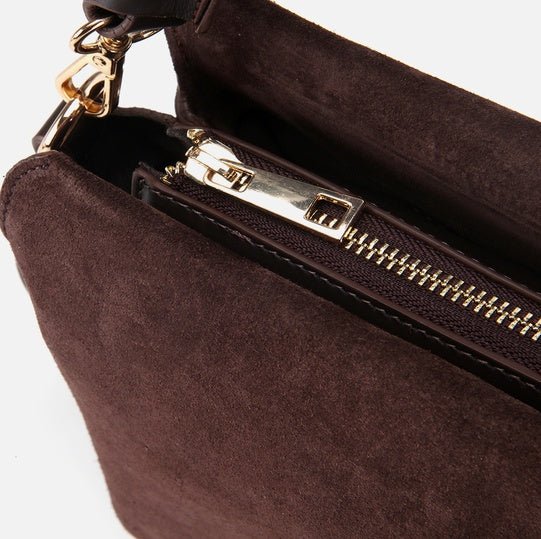 Çantë elegante lëkurë origjinale ngjyrë kafe