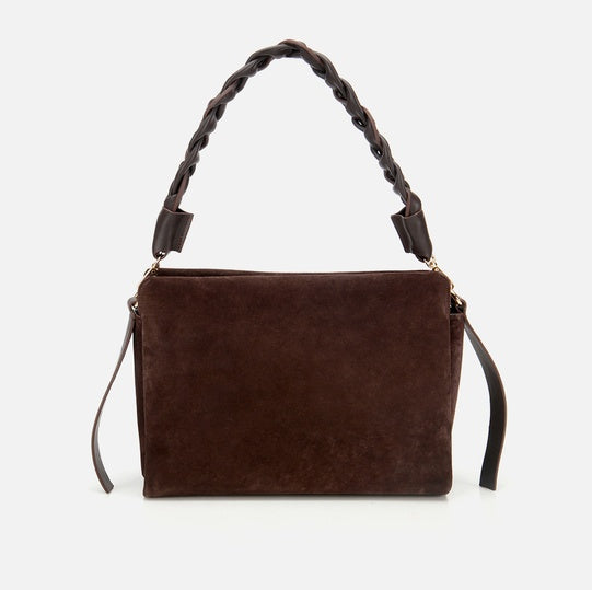 Çantë elegante lëkurë origjinale ngjyrë kafe