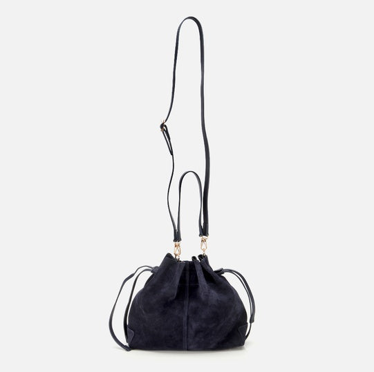 Çantë elegante lëkurë origjinale ngjyrë navy