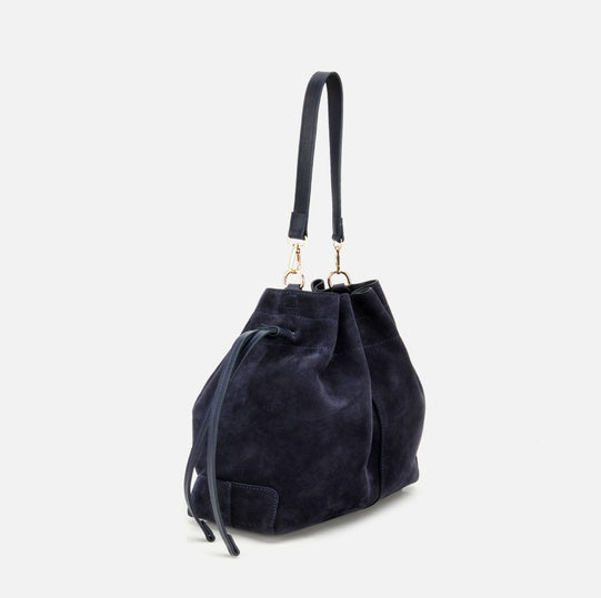 Çantë elegante lëkurë origjinale ngjyrë navy