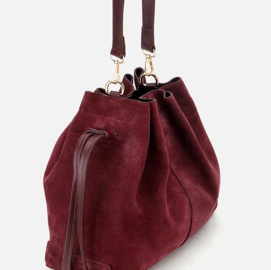 Çantë elegante lëkurë origjinale ngjyrë bordo