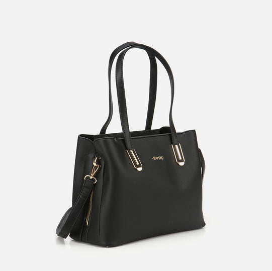 Çantë elegante lëkurë origjinale ngjyrë e zezë