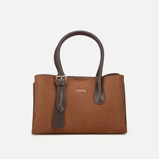 Çantë elegante lëkurë origjinale ngjyrë kafe