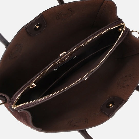 Çantë elegante lëkurë origjinale ngjyrë kafe