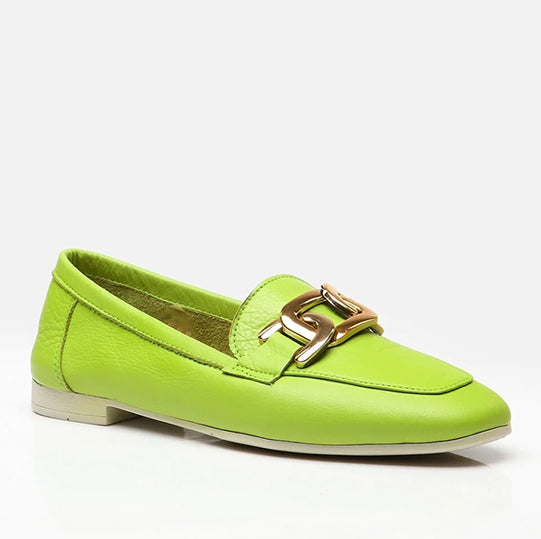 Këpuce lëkurë origjinale ngjyrë e gjelbër
