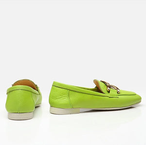 Këpuce lëkurë origjinale ngjyrë e gjelbër