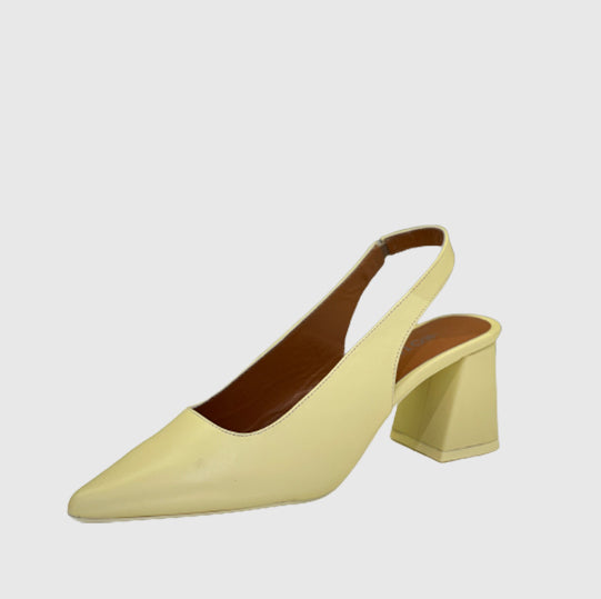 Këpucë lëkurë origjinale ngjyrë e verdhë
