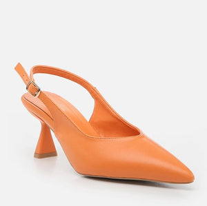 Këpuce elegante ngjyrë portokallë