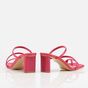 Sandale ngjyrë rozë me take
